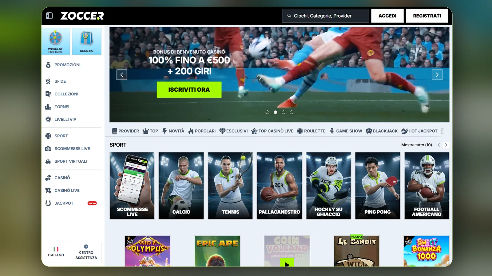 Zoccer app